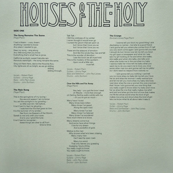 Led Zeppelin — Houses Of The Holy