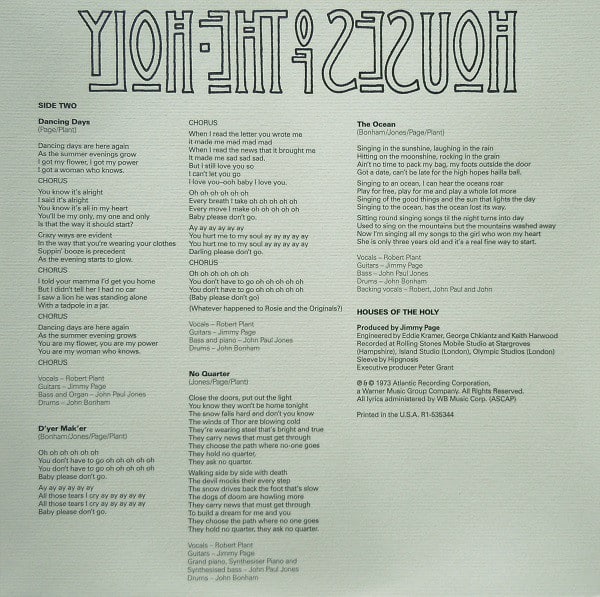 Led Zeppelin — Houses Of The Holy