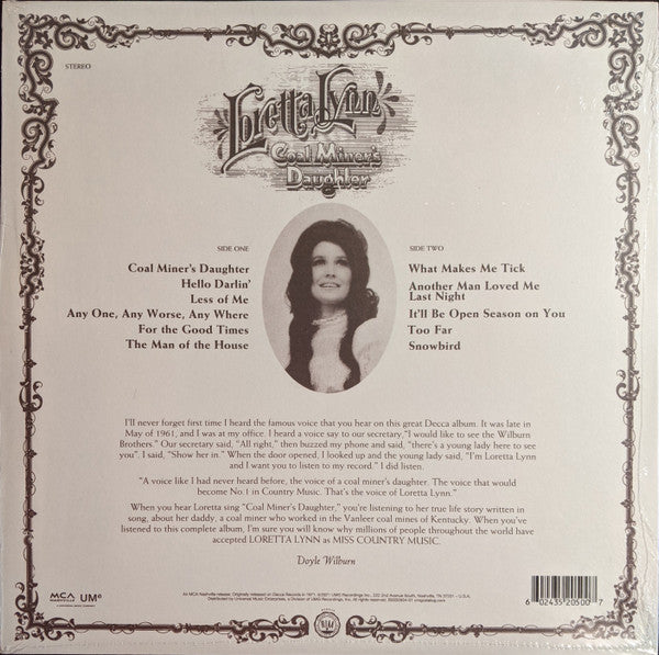 Loretta Lynn — Coal Miner’s Daughter