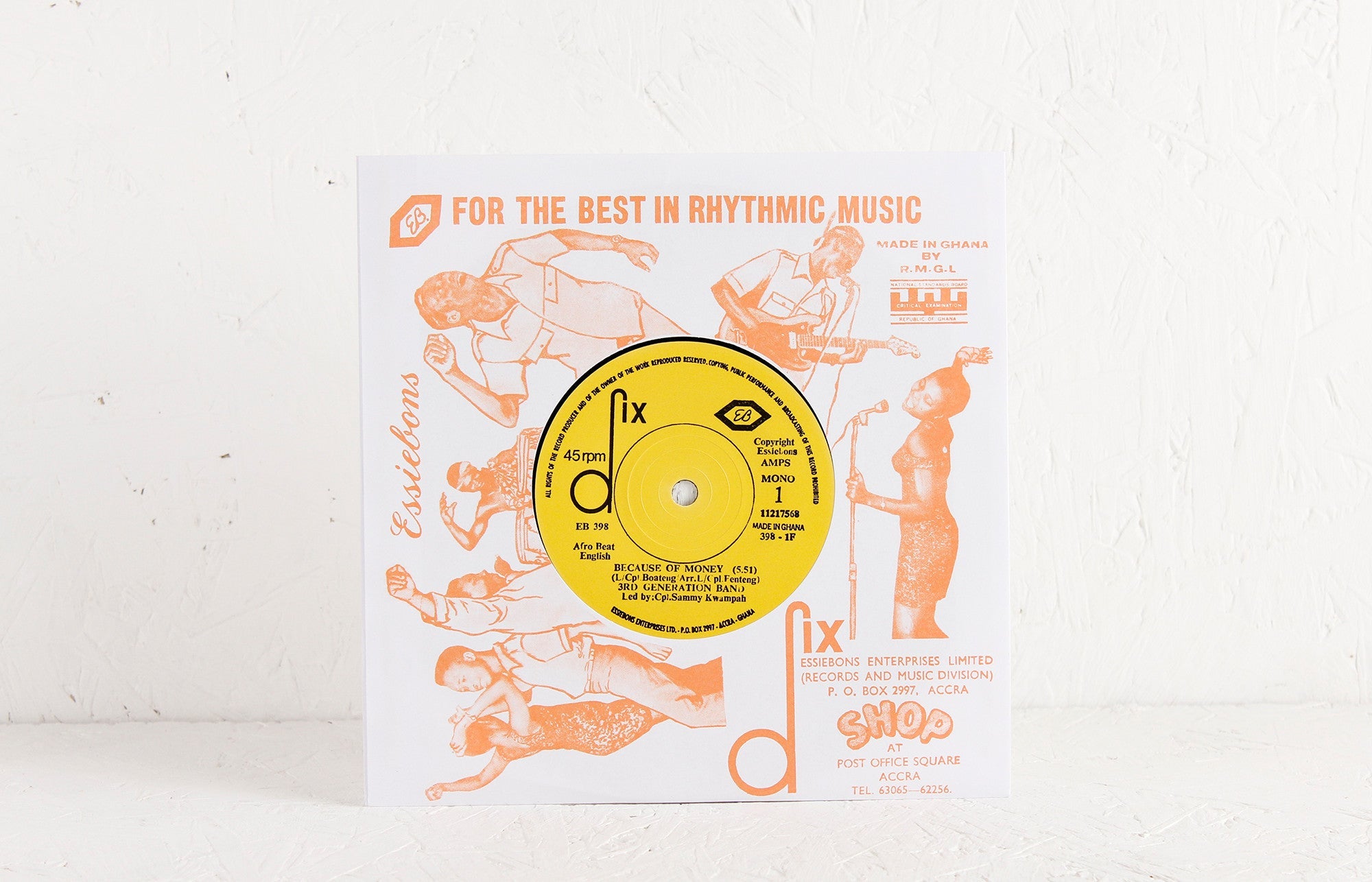 3rd Generation Band – Because Of Money / Obi Ye Saa Wui – 7"