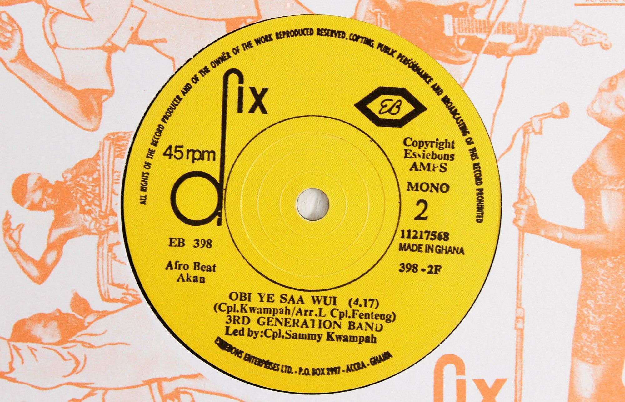 3rd Generation Band – Because Of Money / Obi Ye Saa Wui – 7"
