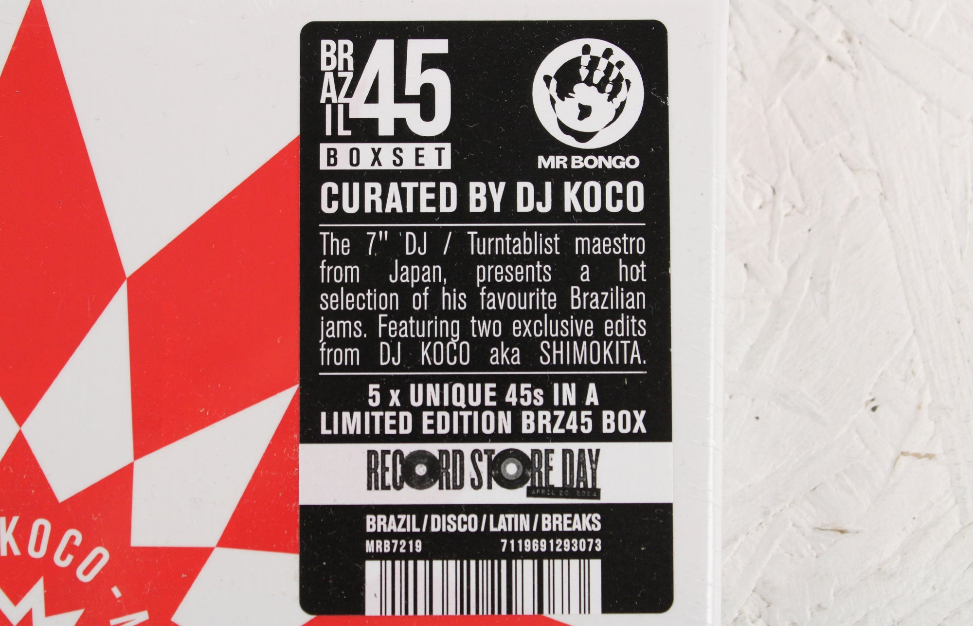 Brazil 45 Boxset Curated by DJ KOCO aka SHIMOKITA - 5 x Vinyl 7"