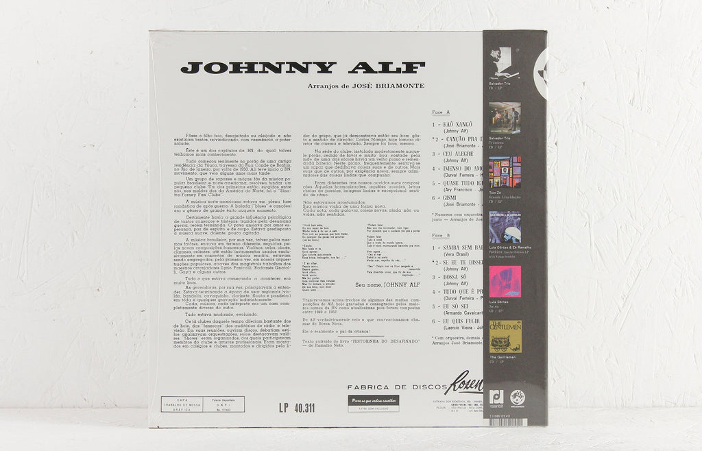 Johnny Alf – Vinyl LP/CD
