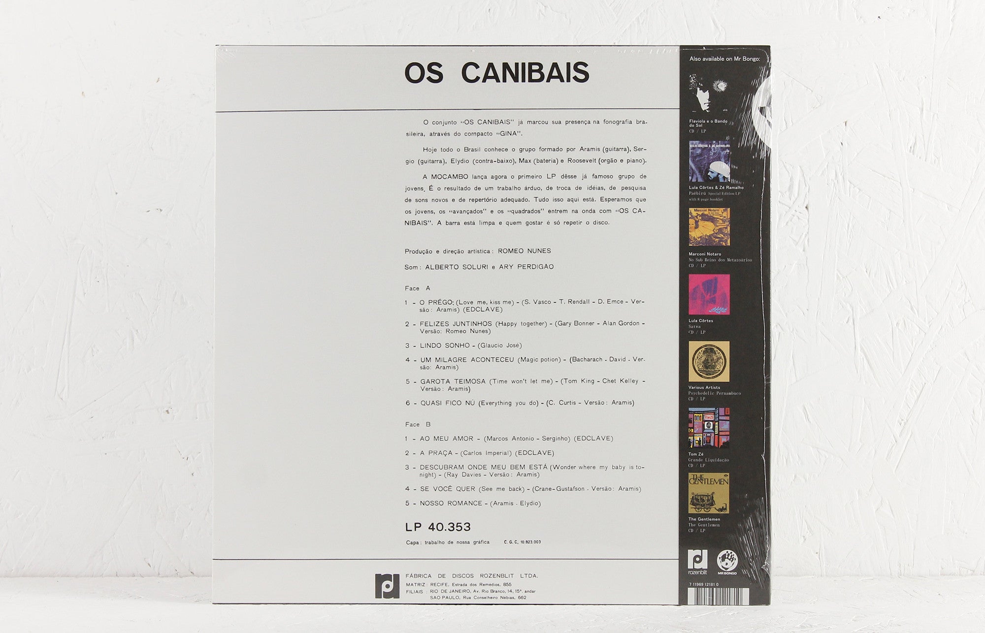 Os Canibais – Vinyl LP/CD