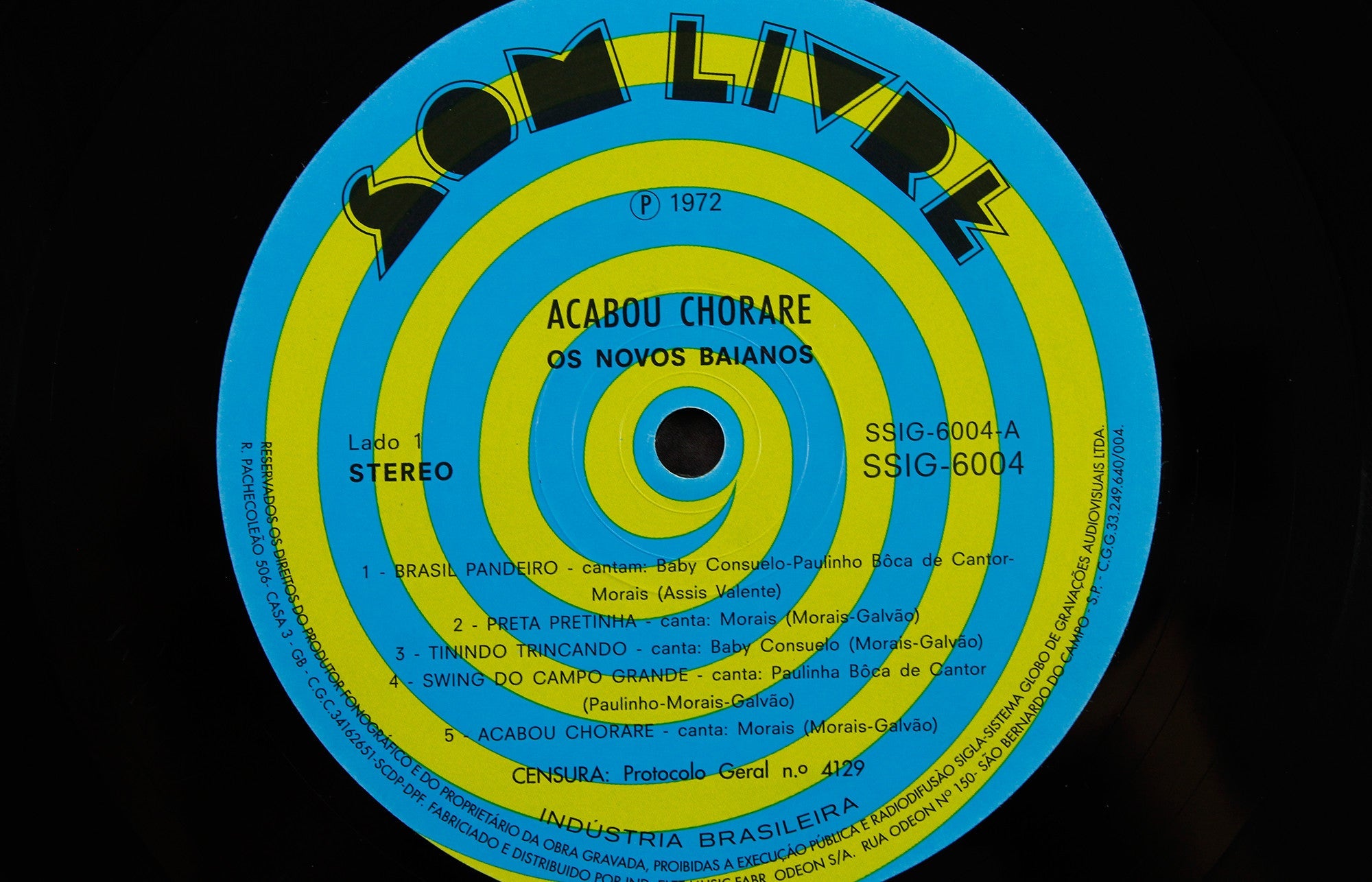 Acabou Chorare - Vinyl LP/CD