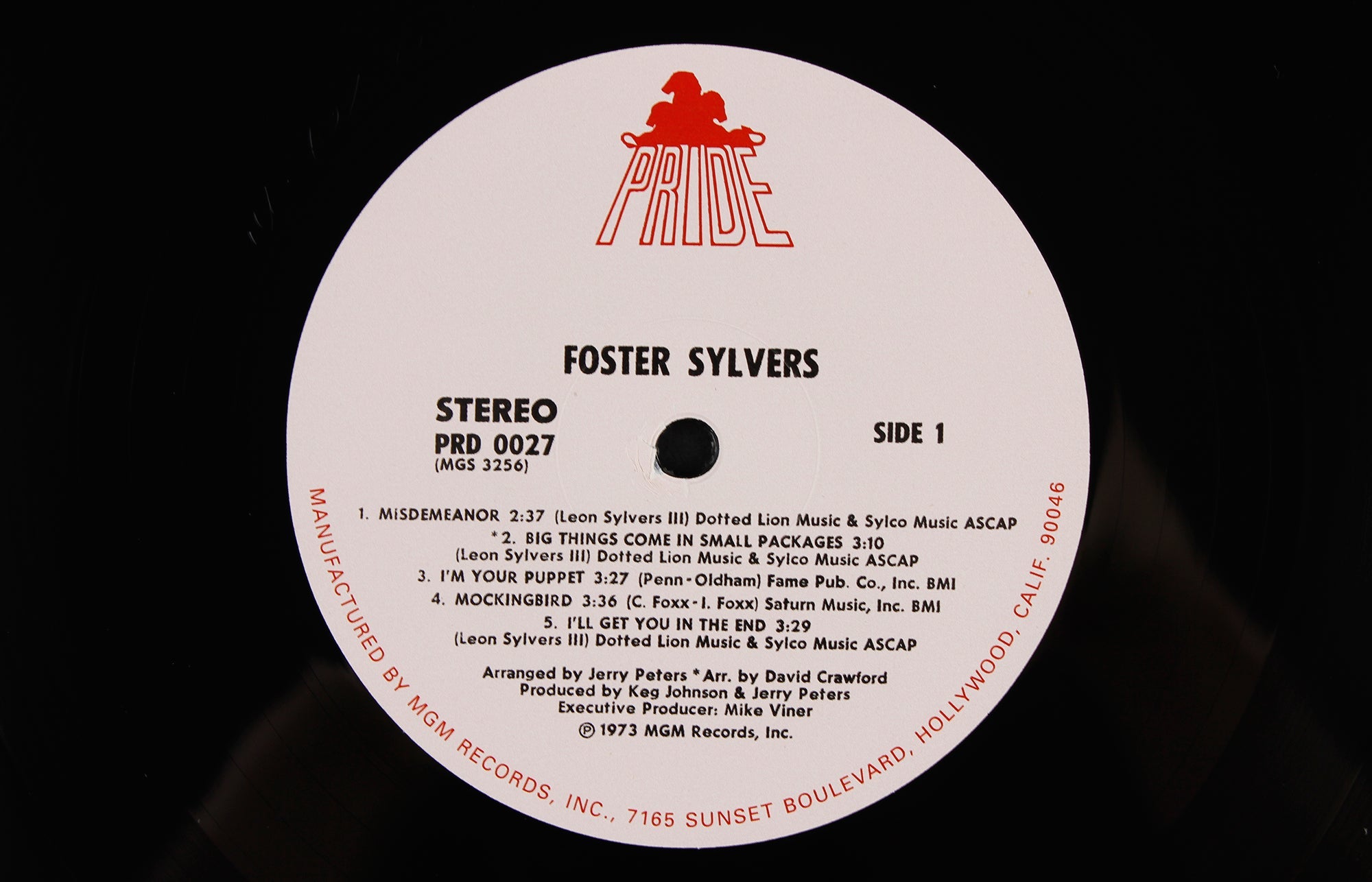 Foster Sylvers – Vinyl LP/CD