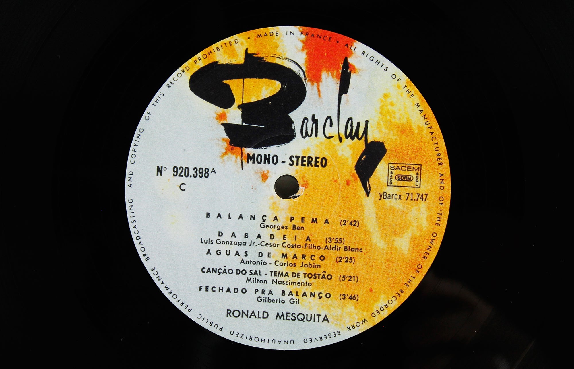 Ronald Mesquita – Vinyl LP/CD