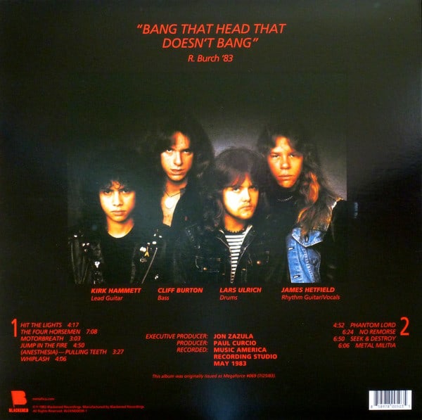 Metallica — Kill ’Em All