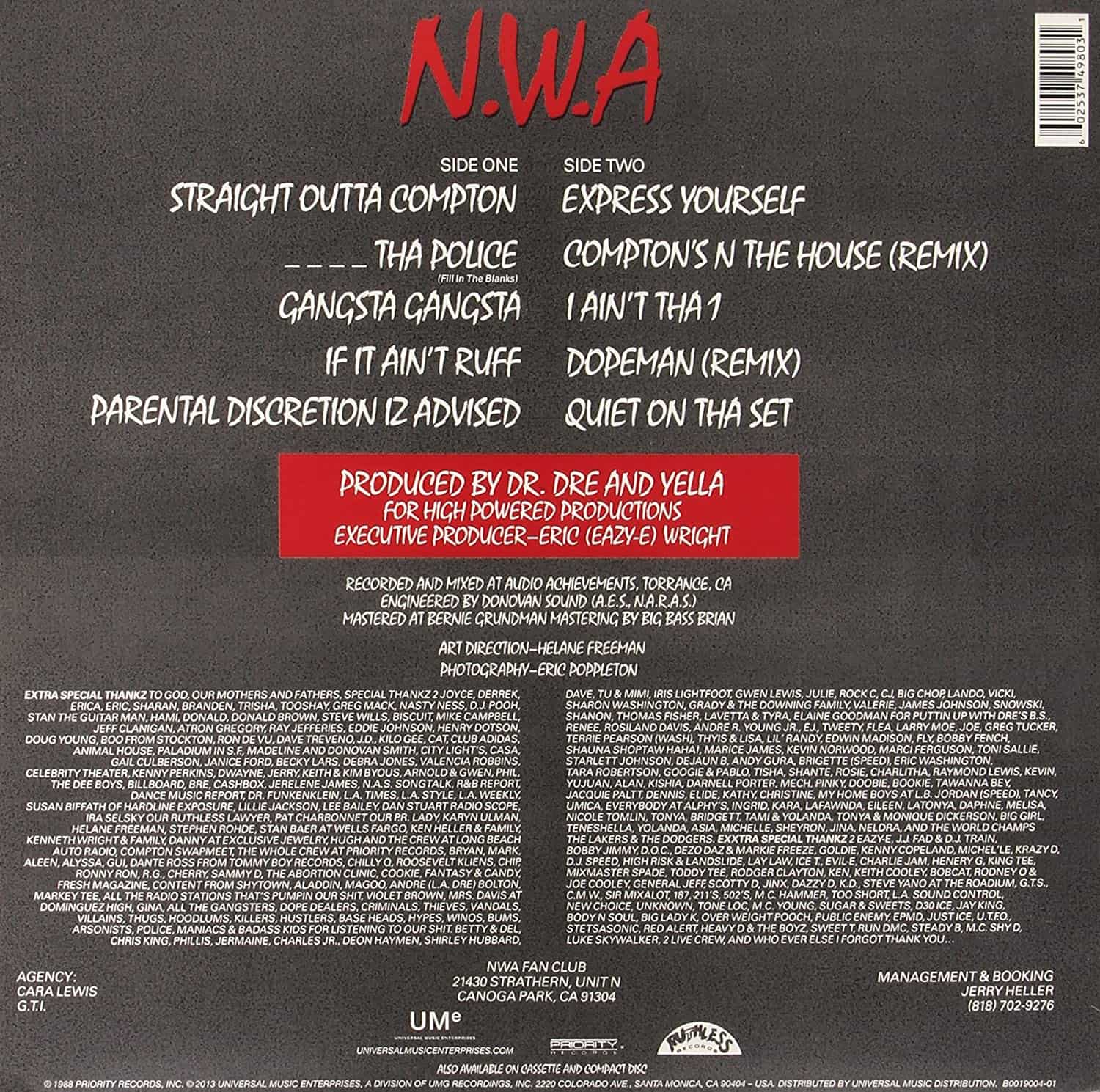 N.W.A — Straight Outta Compton