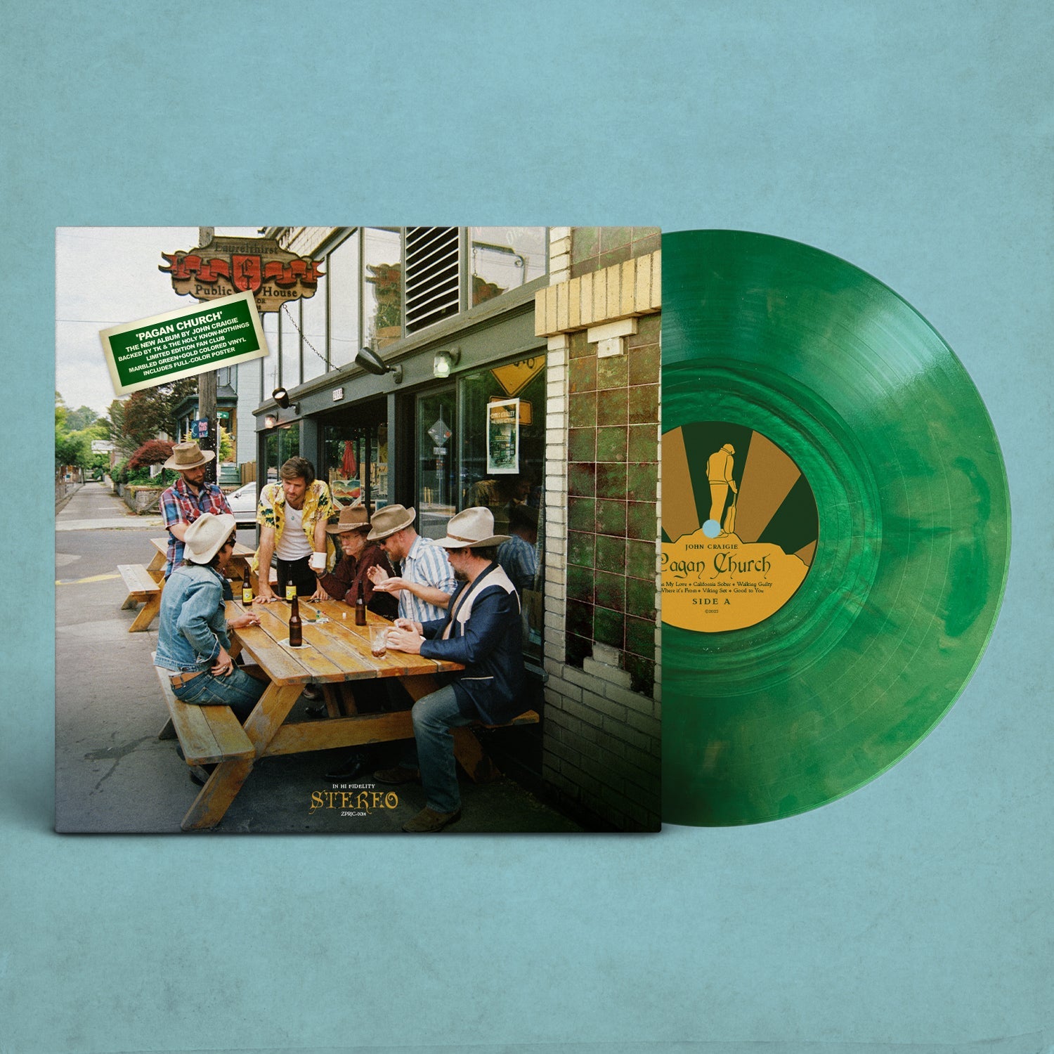 Pagan Church Vinyl (Limited Edition Fan Club Marbled Green+Gold Colored Vinyl)