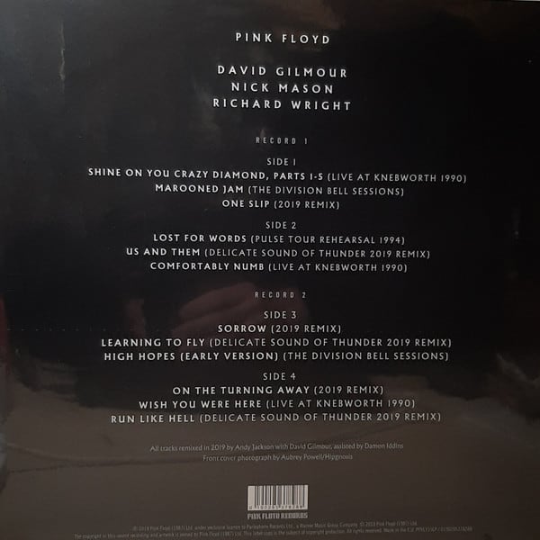 Pink Floyd — The Later Years: 1987-2019 (2-LP)