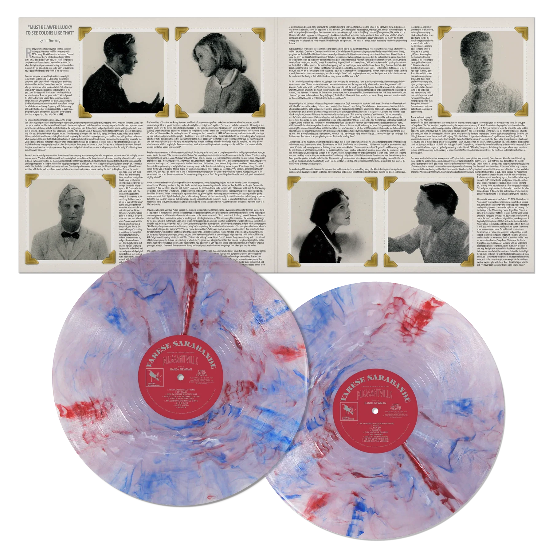 Pleasantville Original Motion Picture Score (Deluxe Edition 2xLP) - Randy Newman