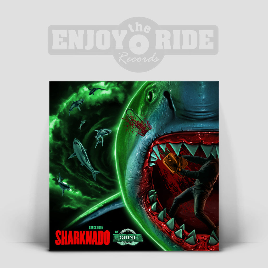 Glow In The Dark 3D Printed REAL Shark Tooth FILLED Vinyl for Songs from Sharknado PRE ORDER