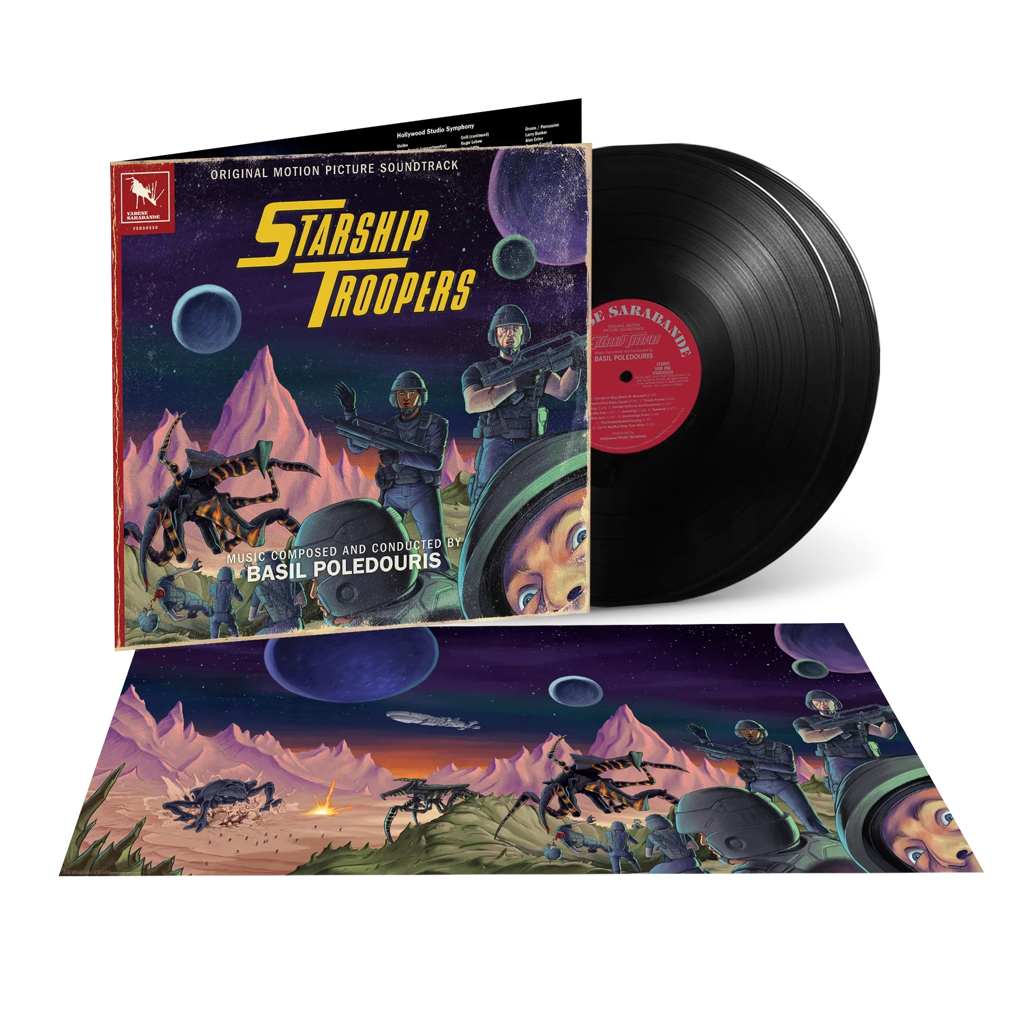 BASIL POLEDOURIS - STARSHIP TROOPERS ORIGINAL MOTION PICTURE SOUNDTRACK DELUXE EDITION (2LP - BLACK VINYL)
