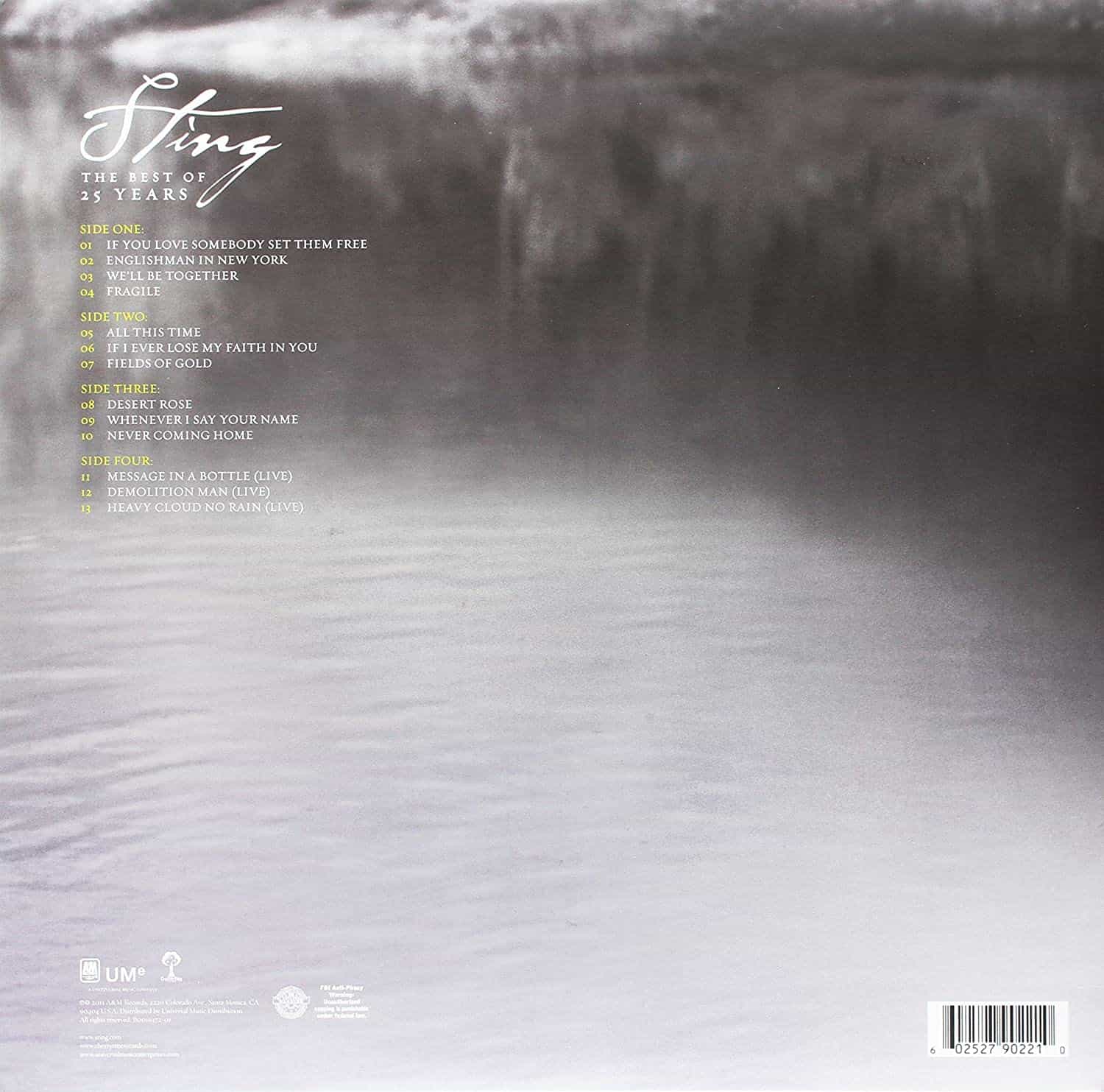 Sting — The Best Of 25 Years (2-LP)
