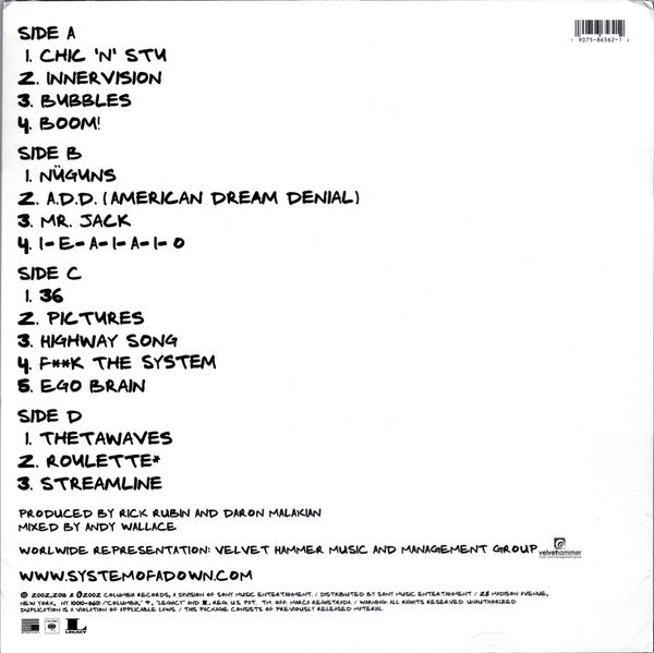 System Of A Down — Steal This Album! (2-LP)