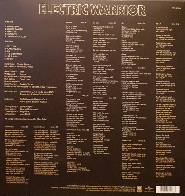 T. Rex — Electric Warrior