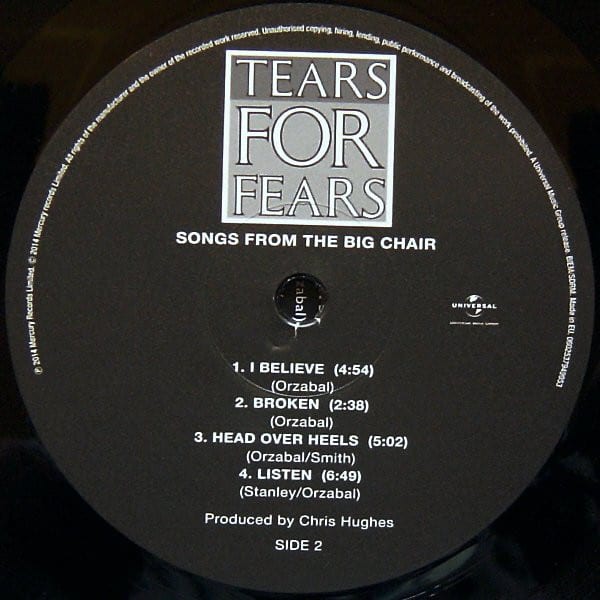 Tears For Fears — Songs From The Big Chair