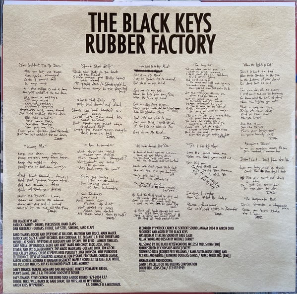 Black Keys — Rubber Factory