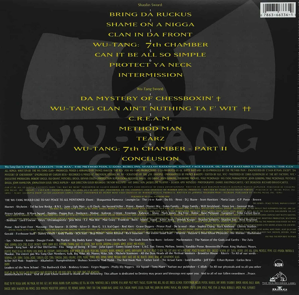 Wu-Tang Clan — Enter The Wu-Tang: 36 Chambers