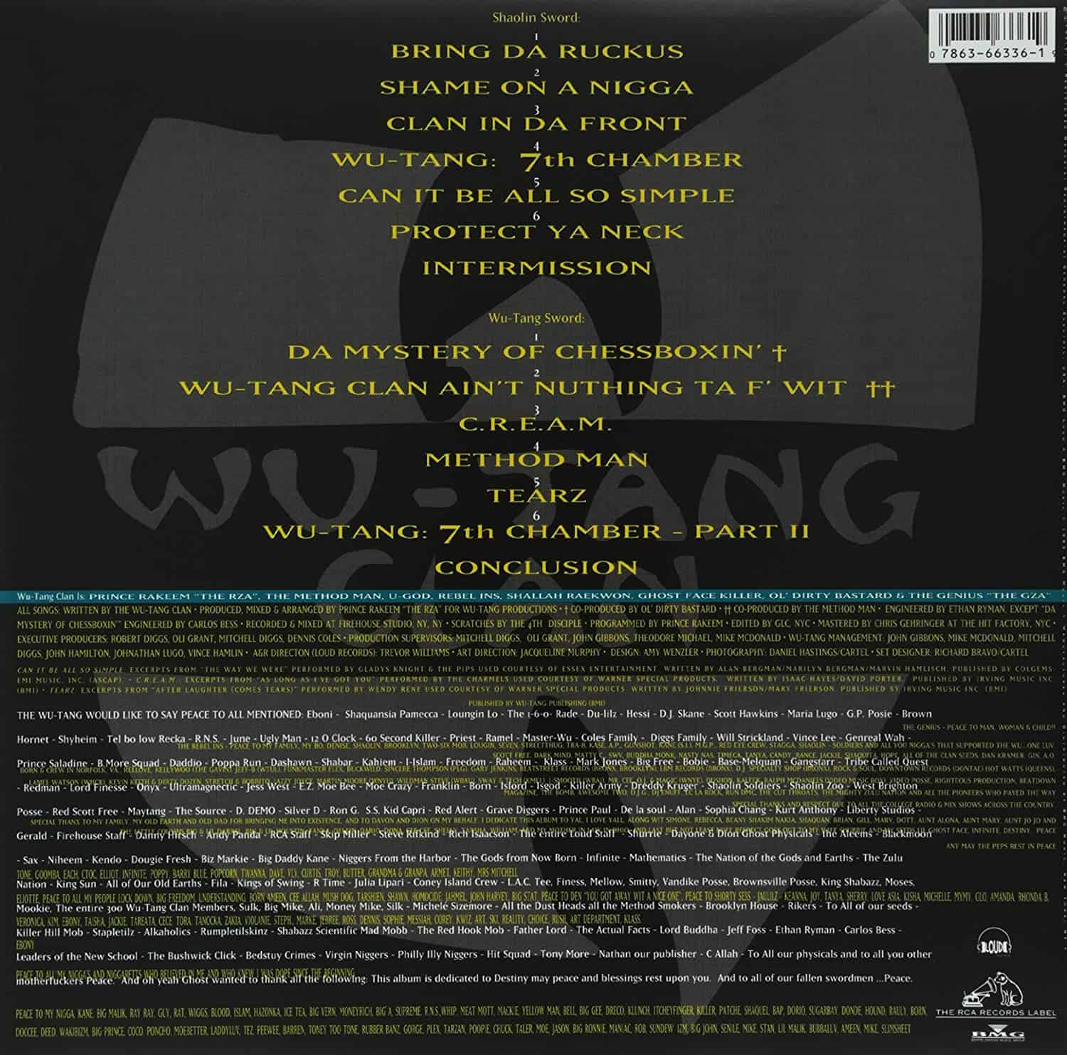 Wu-Tang Clan — Enter The Wu-Tang: 36 Chambers