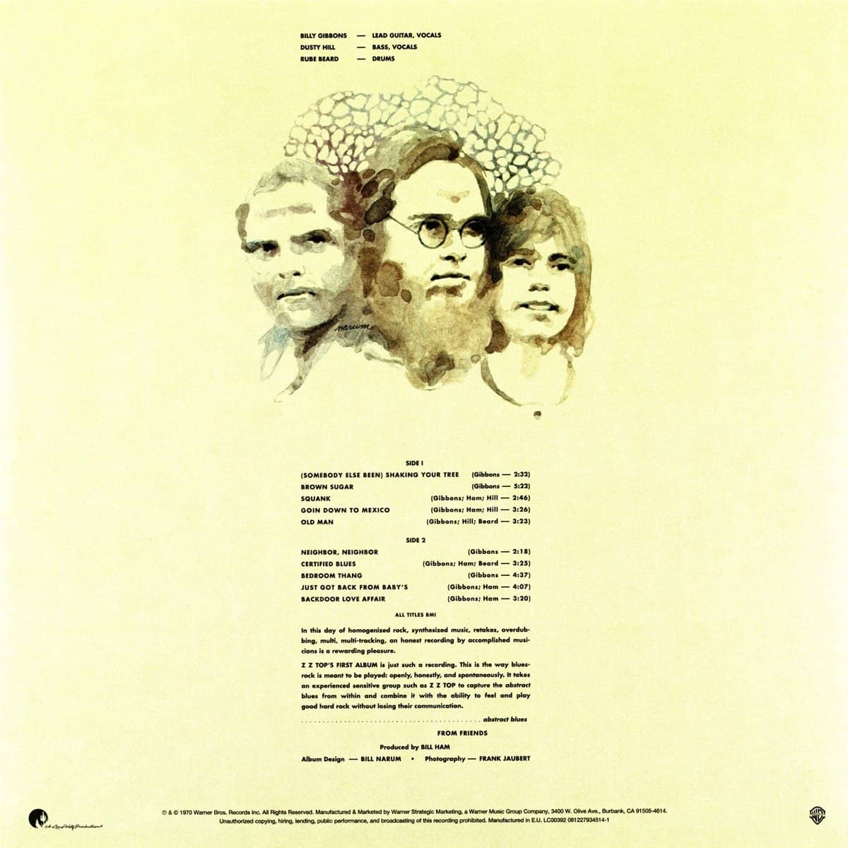 ZZ Top — ZZ Top’s First Album