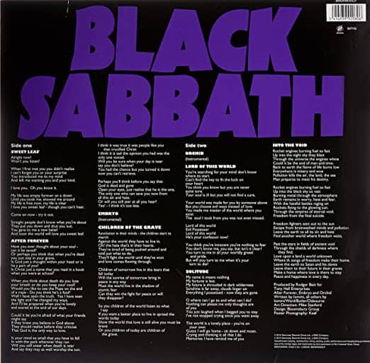 Black Sabbath — Master Of Reality