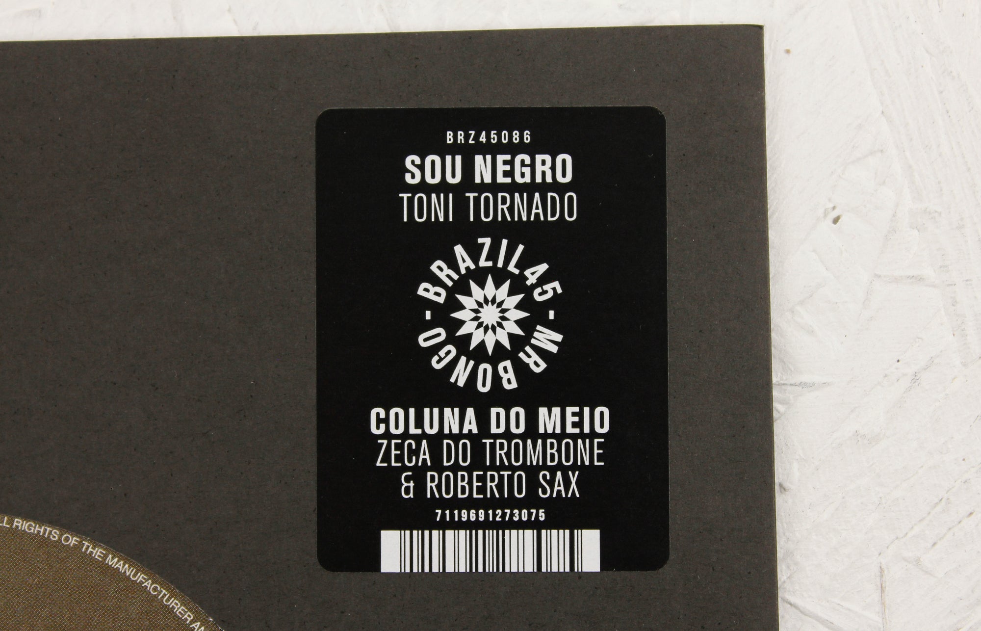 Toni Tornado - 'Sou Negro' / Zeca Do Trombone 'Coluna Do Meio' – Vinyl 7"