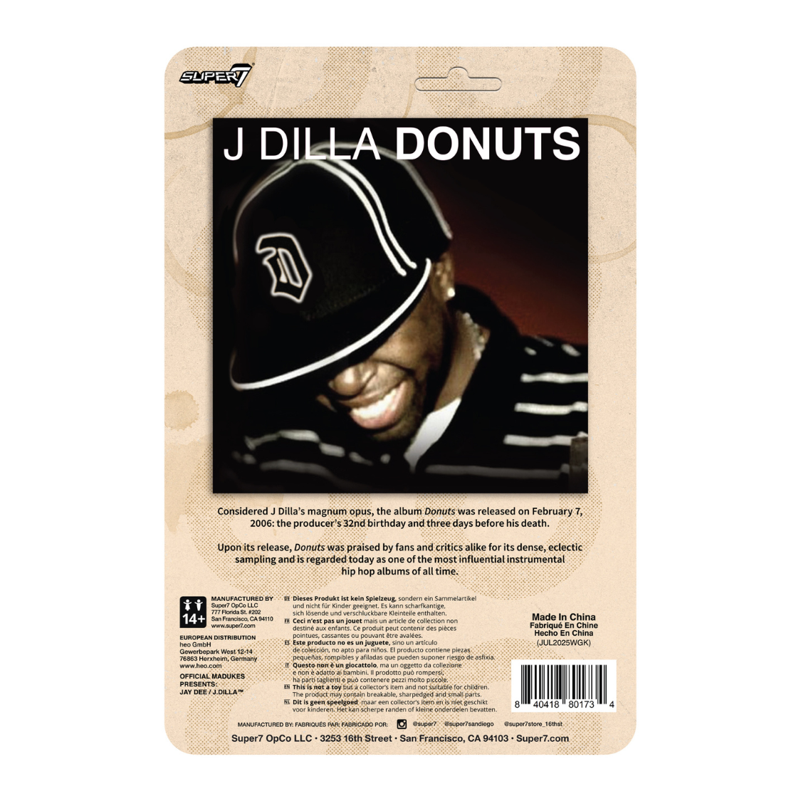 J Dilla (Donuts) ReAction (3.75" Figure)