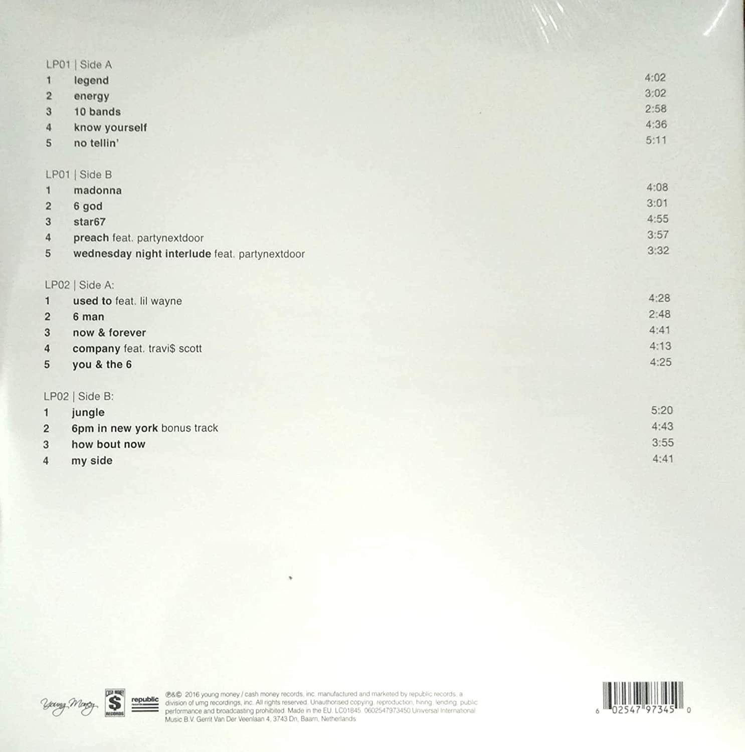 Drake — If You’re Reading This It’s Too Late (2-LP)
