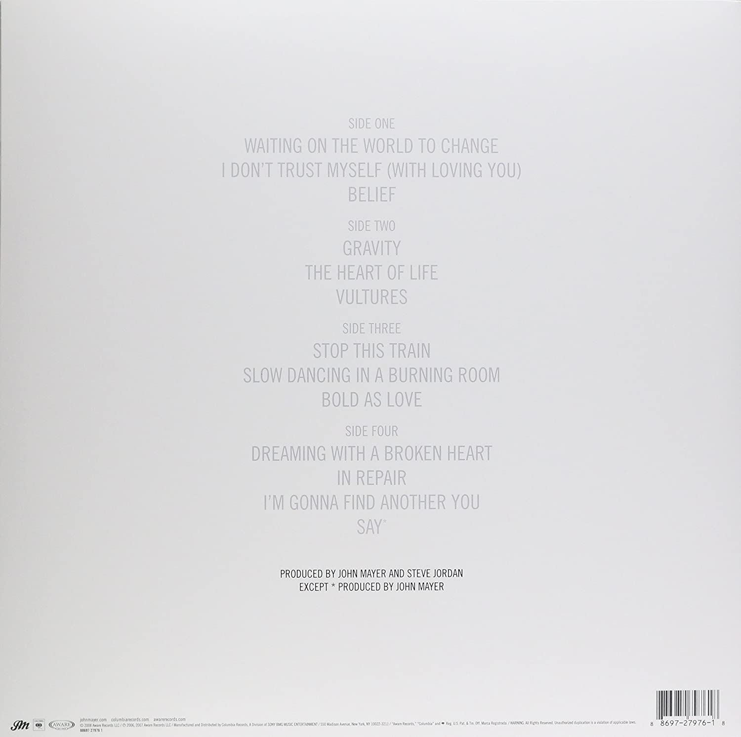 John Mayer — Continuum (2-LP)
