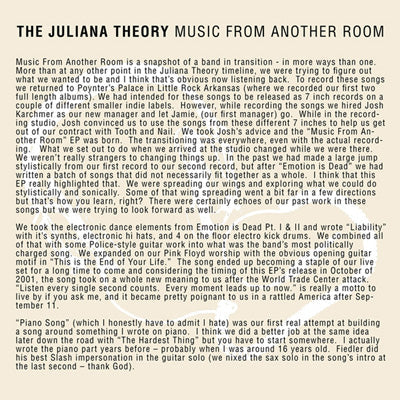 The Juliana Theory - Music From Another Room (#ETR002)