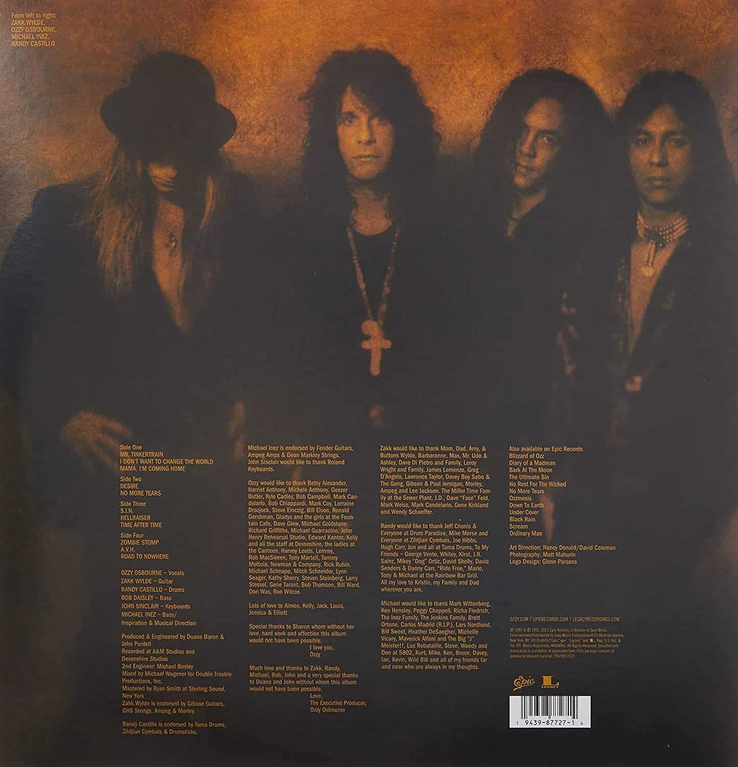 Ozzy Osbourne — No More Tears (2-LP)