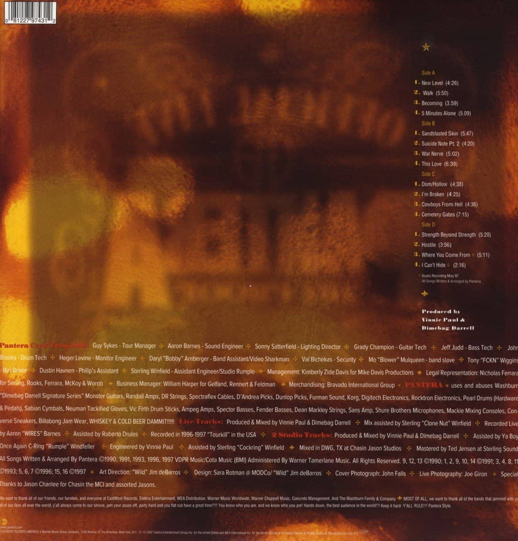 Pantera — Official Live: 101 Proof (2-LP)