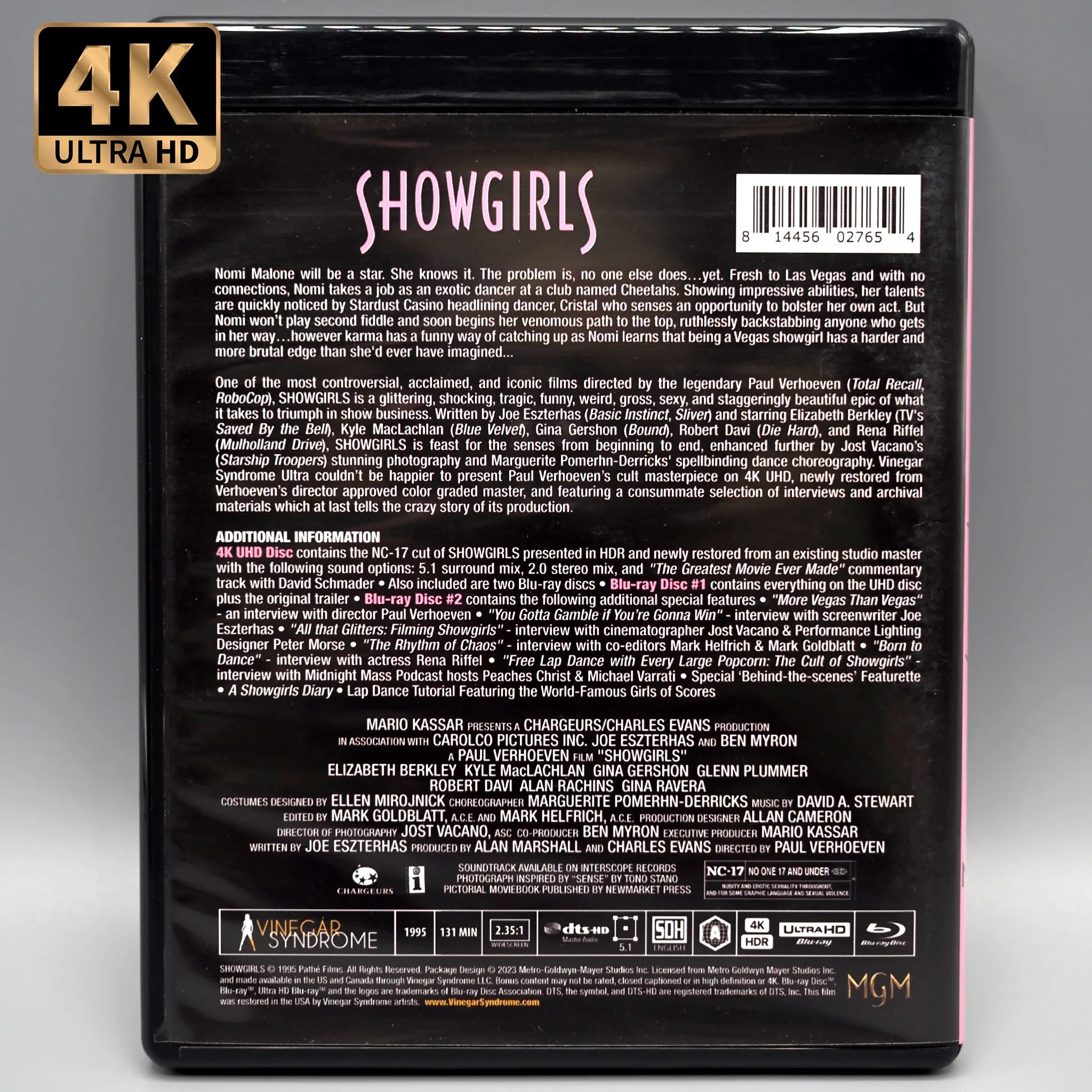 Showgirls (Limited Edition 4k + Blu Ray Release) {Staff Pick}
