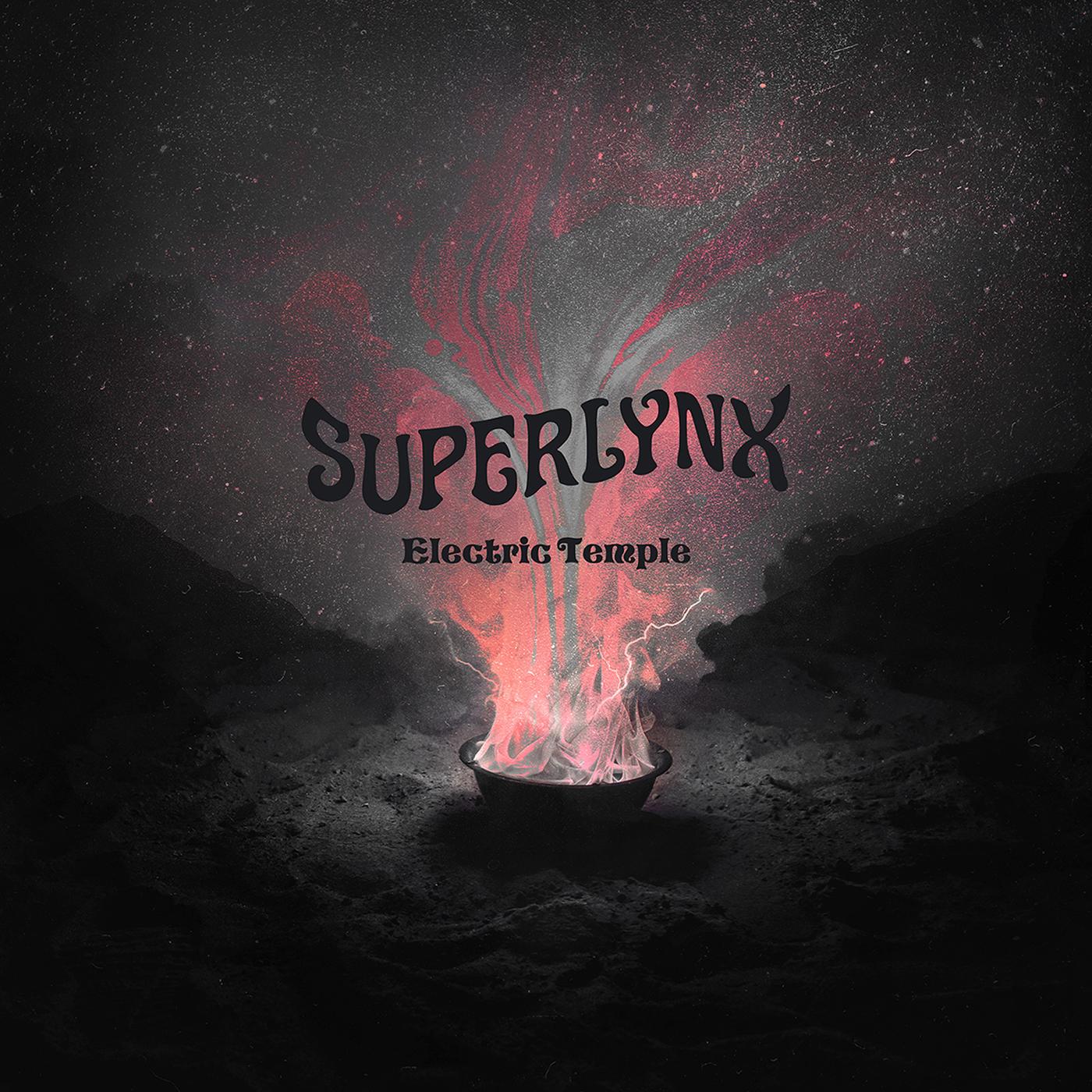 Superlynx - Electric Temple (BLACK WITH WHITE SPLATTER VINYL) ((Vinyl))