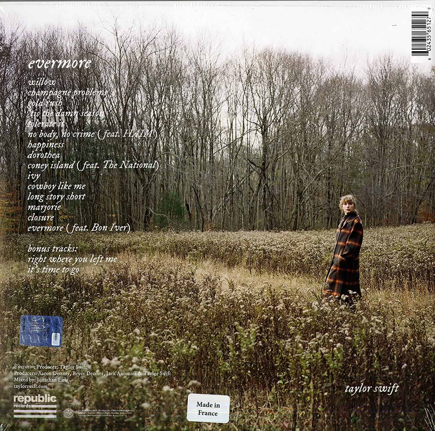 Taylor Swift — Evermore (Green 2-LP)