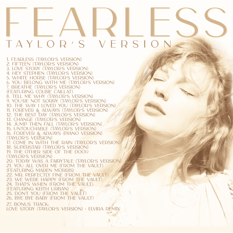 Taylor Swift — Fearless: Taylor’s Version (Gold 3-LP)